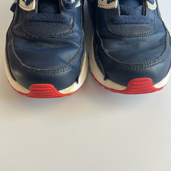 Nike Air Max 90 GS Navy Blue Obsidian Red Sz 5.5Y, DV3607 400 - Picture 5 of 6